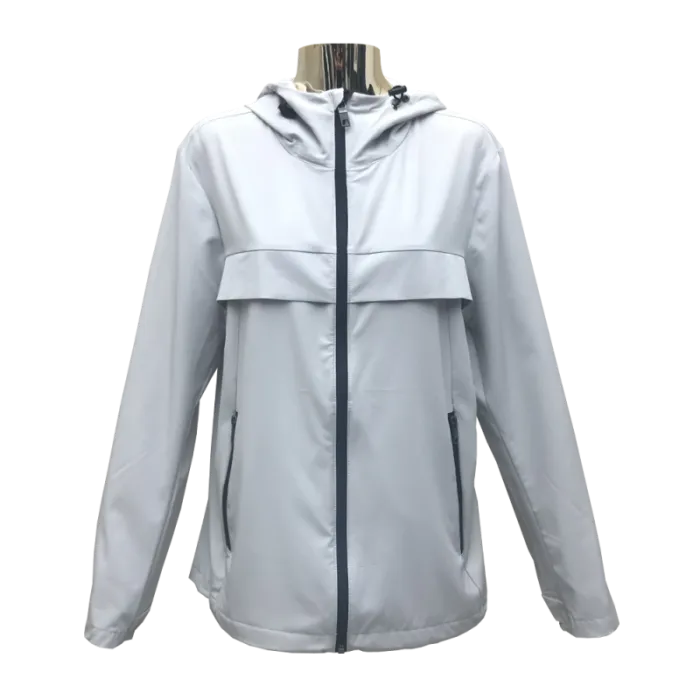 Ženska jednoslojna lagana jakna u bijeloj boji